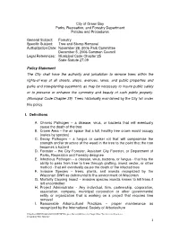 Tree and Stump Removal Policy (PDF)