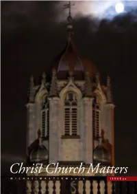 Chris Church Matters Michaelmas Term 2013 Issue 32 Editorial Contents