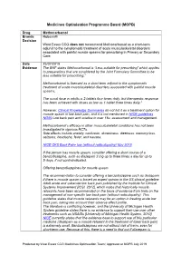 Medicines Optimisation Programme Board (MOPB)