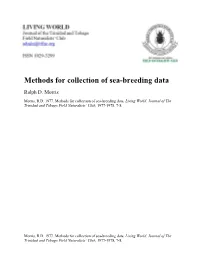 Methods for Collection of Sea-Breeding Data