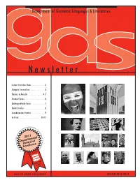 Newsletterd Letter from the Chair