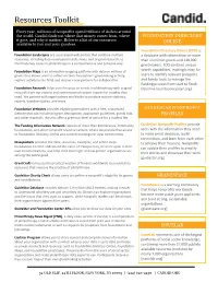 Resources Toolkit
