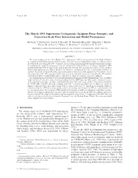 The March 1993 Superstorm Cyclogenesis: Incipient Phase Synoptic- and Convective-Scale Flow Interaction and Model Performance