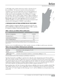Belize MODERATE ADVANCEMENT