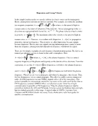 Dispersion and Group Velocity
