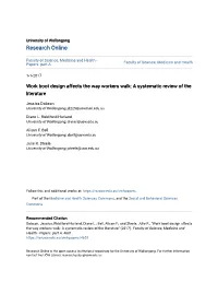 Work Boot Design Affects the Way Workers Walk: a Systematic Review of the Literature