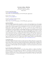 Course Syllabus, Spring 2016
