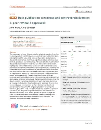 Data Publication Consensus and Controversies [Version 3; Peer Review: 3 Approved]