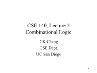 Lecture 1: Introduction to Digital Logic Design