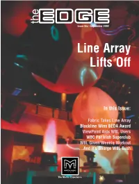 Line Array Lifts Off