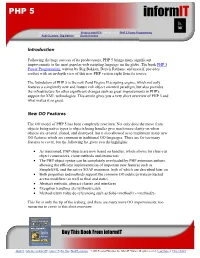 PHP 5 Power Programming by Andi Gutmans, Stig Bakken, and Derick Rethans
