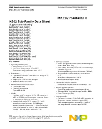 KE02 Sub-Family Data Sheet