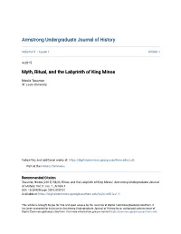 Myth, Ritual, and the Labyrinth of King Minos