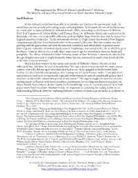 Web Supplement for Wilson H. Kimnach and Kenneth P