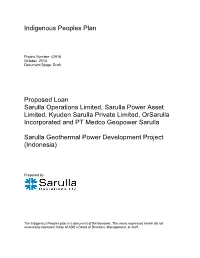 42916-014: Sarulla Geothermal Power Development Project