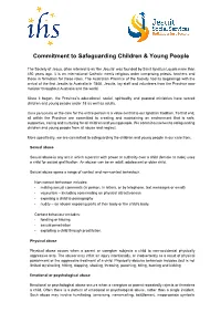 Commitment to Safeguarding Children & Young People