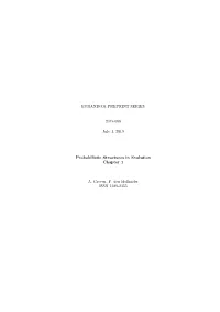 Probabilistic Structures in Evolution Chapter 1