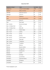 Seed List 2021