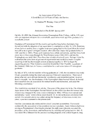 An Association of Our Own Part 1