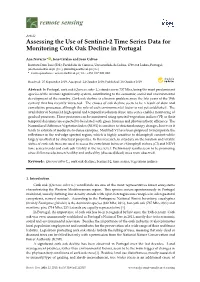Assessing the Use of Sentinel-2 Time Series Data for Monitoring Cork Oak Decline in Portugal