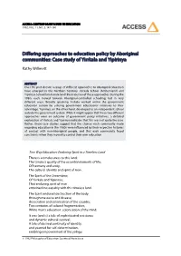 Case Study of Yirrkala and Yipirinya