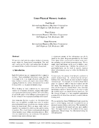 Linux Physical Memory Analysis