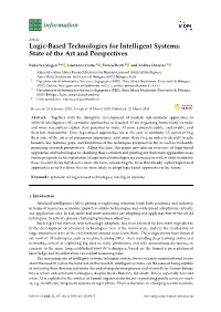 Logic-Based Technologies for Intelligent Systems: State of the Art and Perspectives