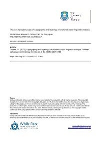 Logography and Layering: a Functional Cross-Linguistic Analysis