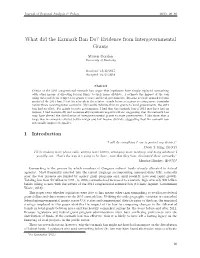 What Did the Earmark Ban Do? Evidence from Intergovernmental Grants