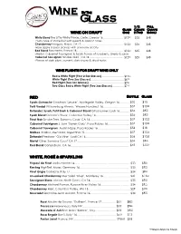 Wine on Draft Red White, Rosé & Sparkling
