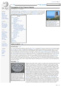 Occupation of the Channel Islands from Wikipedia, the Free Encyclopedia