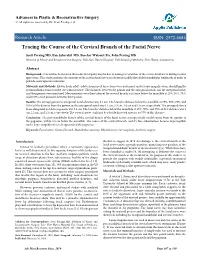Tracing the Course of the Cervical Branch of the Facial Nerve