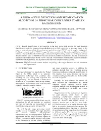 A Skew Angle Detection and Segmentation Algorithm of Pdf417 Bar Code Under Complex Background
