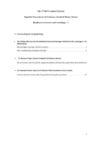 Invasive Cervical Cancer Audit; EU Guidelines for Quality Assurance