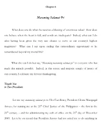 Maraming Salamat Po*