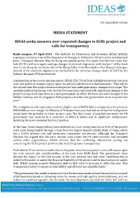 MEDIA STATEMENT IDEAS Seeks Answers Over Repeated Changes To