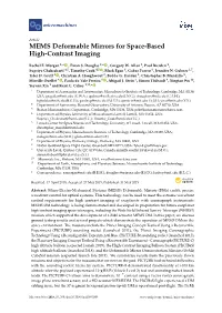 MEMS Deformable Mirrors for Space-Based High-Contrast Imaging