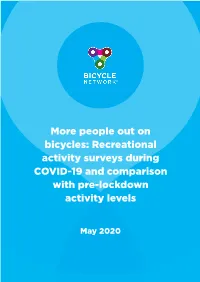 Recreational Activity Surveys During COVID-19 and Comparison with Pre-Lockdown Activity Levels