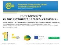 Soils Diversity Iberian Peninsula