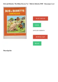 The Rhino Rescue No. 7 (Bob & Bobette)