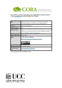 UCC Library and UCC Researchers Have Made This Item Openly Available