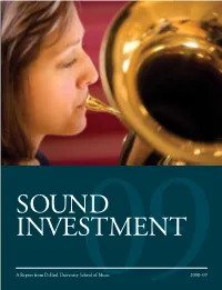 A Report from Depaul University School of Music 2008–09