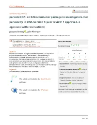 An R/Bioconductor Package to Investigate K-Mer Periodicity in DNA [Version 1; Peer Review: 1 Approved, 3 Approved with Reservations]