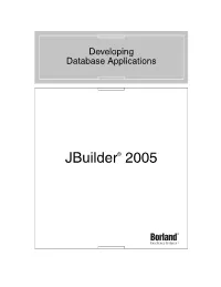 Developing Database Applications