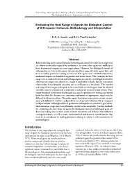 Evaluating the Host Range of Agents for Biological Control of Arthropods: Rationale, Methodology and Interpretation