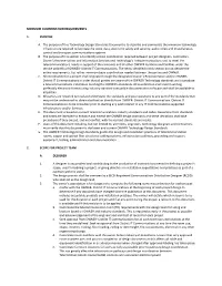Minimum Coordination Requirements 1. Purpose A