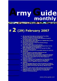 Army Guide Monthly • Issue #2 (29) • February 2007