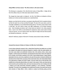 Daisy Miller, by Henry James - the 1879 Version Vs