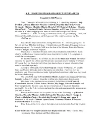 A. L. Observing Programs Object Duplications