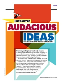 HBR's List Of